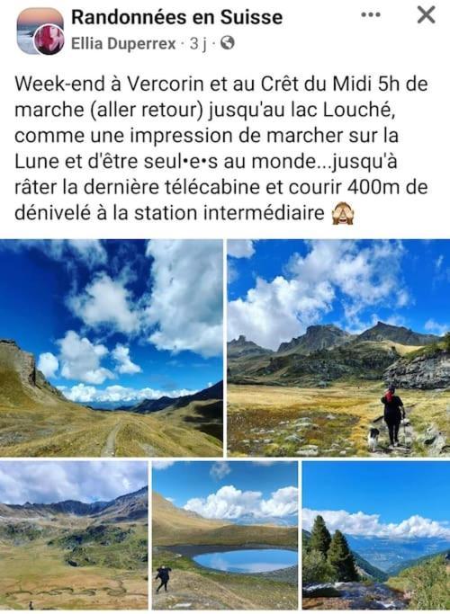 Vacances En Tout Tranquillite A Vercorin Exterior foto
